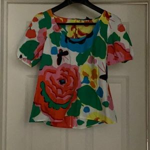 Colorful JCrew blouse